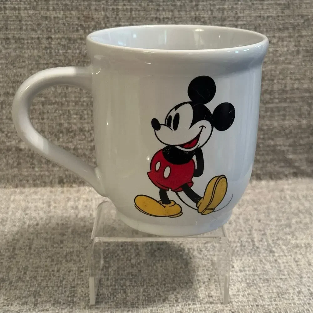 Disney Store Exclusive Mickey Mouse Coffee Mug White  18 Oz Cup With Tags
